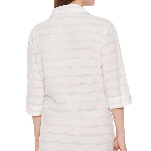 Dotti Radiance Stripe Shirtdress Swim Cover-Up - Picture 4 of 9
